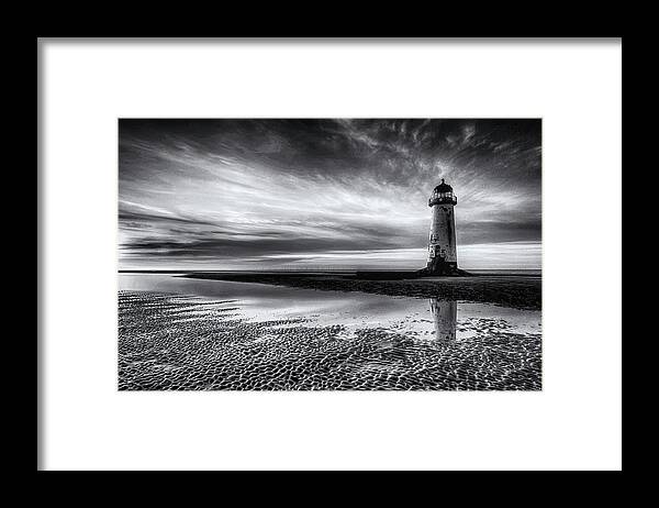 Talacre Framed Print featuring the photograph On Talacre Beach by John Elfed Roberts