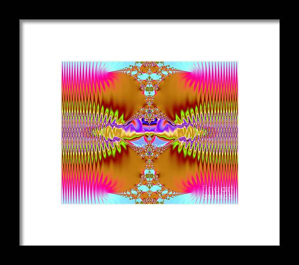 Abstract Framed Print featuring the digital art On The Edge by Yvonne Johnstone