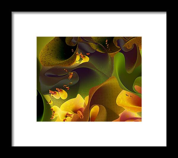 Vic Eberly Framed Print featuring the digital art On the Reef by Vic Eberly