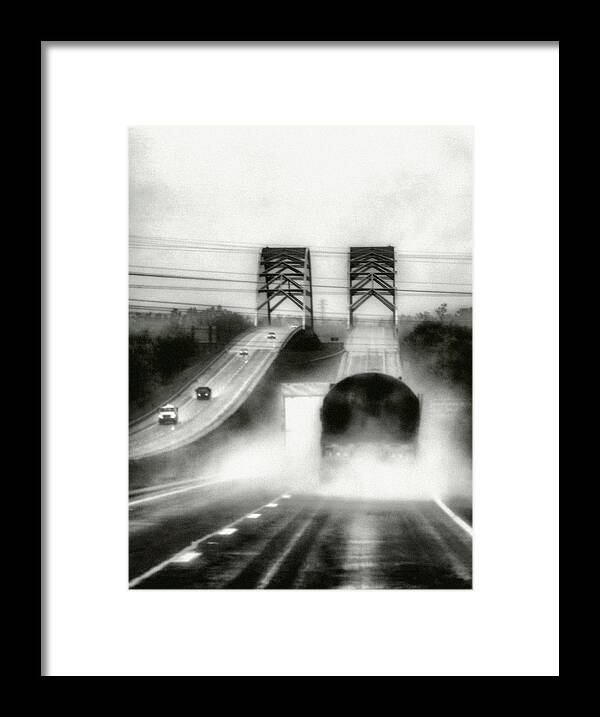 Black And White Framed Print featuring the photograph On the Road Again by Robert FERD Frank