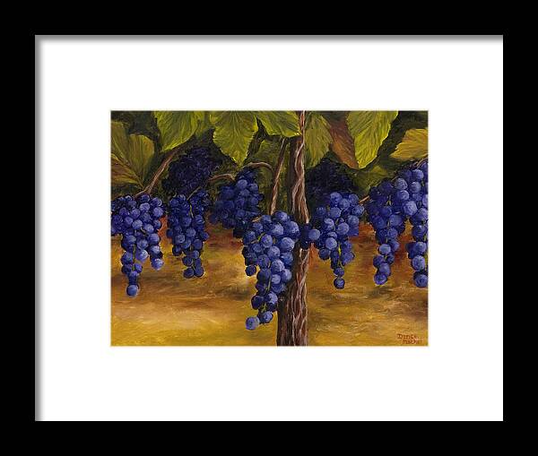 Kitchen Art Framed Print featuring the painting On The Vine by Darice Machel McGuire