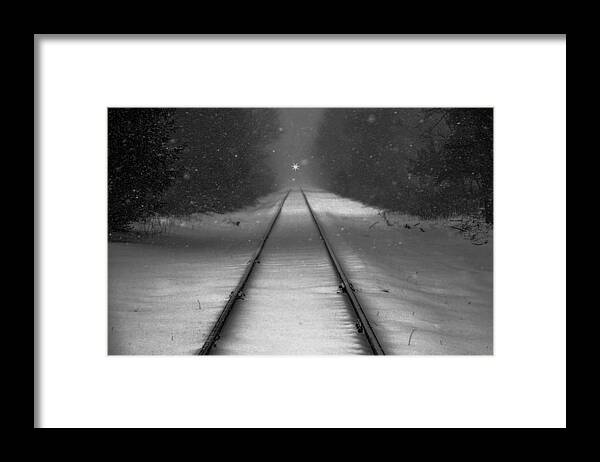 Train Tracks Framed Print featuring the photograph Oncoming by Cathy Kovarik