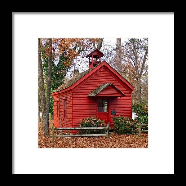 School Framed Print featuring the photograph One Room Schoolhouse by Jean Wright