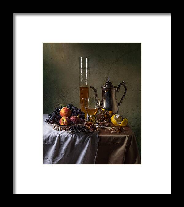 Ontbijt Framed Print featuring the photograph Ontbijt with Pass Glass-Roemer and Fruits by Levin Rodriguez