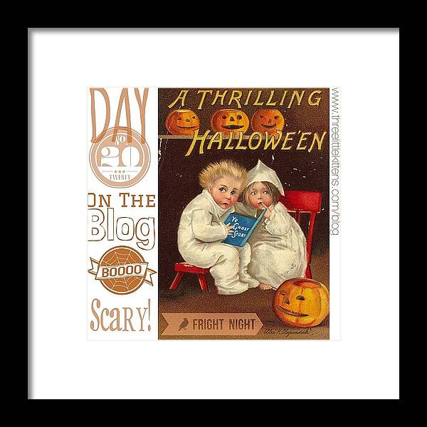 Scary Framed Print featuring the photograph #ontheblog #today #day20 #free #vintage by Teresa Mucha