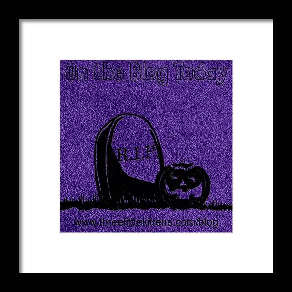 Scary Framed Print featuring the photograph #ontheblog #today #free #halloween by Teresa Mucha