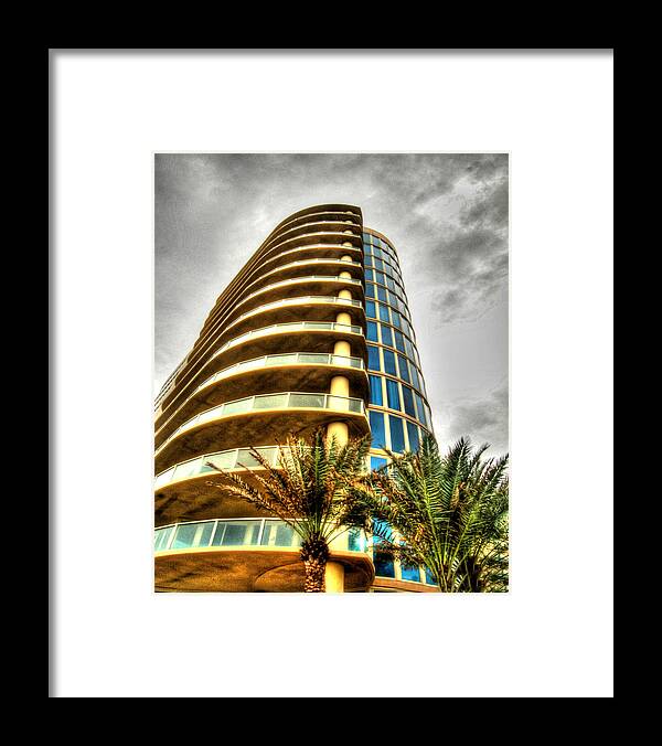Orange Beach Framed Print featuring the painting Opal Building by Michael Thomas