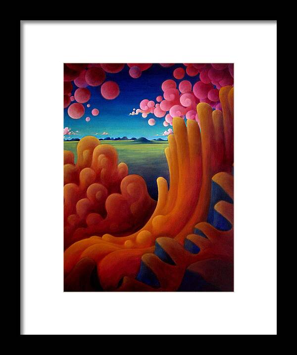 Magical Framed Print featuring the painting Open are the Lines of Thought by Richard Dennis
