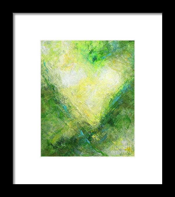Heart Framed Print featuring the painting Open Heart by Belinda Capol