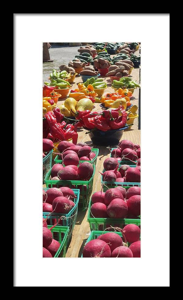 Open Market Framed Print featuring the photograph Open Market by Fortunate Findings Shirley Dickerson