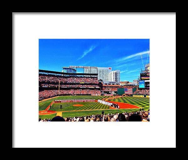 Opening Day Framed Print featuring the photograph Opening Day 2014 in Baltimore by Chris Montcalmo