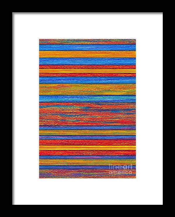 Colored Pencil Framed Print featuring the painting Opposites Divide by David K Small