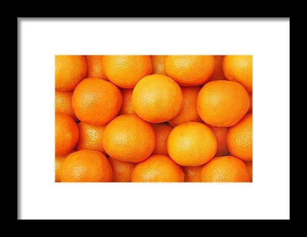 Diet Framed Print featuring the photograph Orange Geometry by Jim Hughes