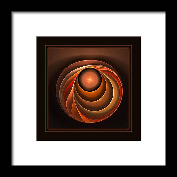 Orange Peel Framed Print featuring the digital art Orange Peel by Doug Morgan