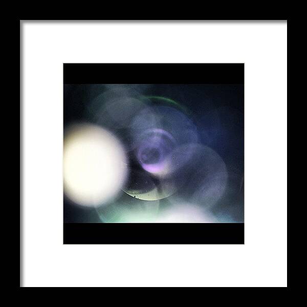 Beautiful Framed Print featuring the photograph #orb #light #color #photo #visual by Cid Pineda