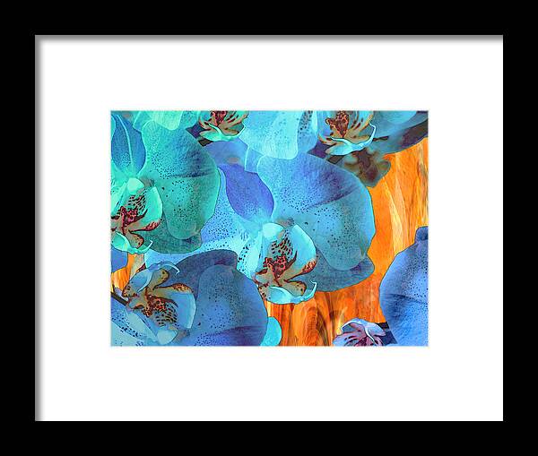 Floral Framed Print featuring the photograph Orchid Cascade by Lynda Lehmann