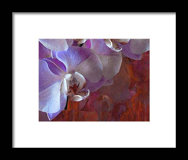 Floral Framed Print featuring the photograph Orchidelia 5 by Lynda Lehmann