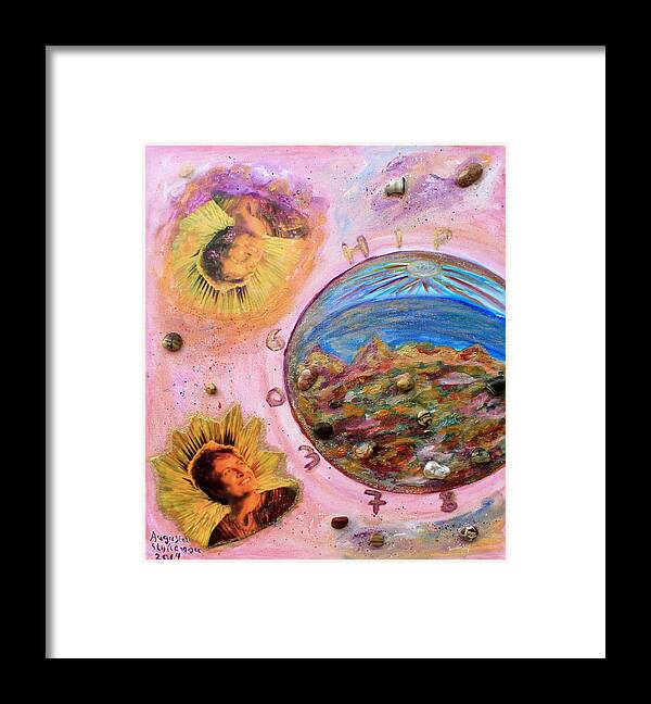 Augusta Stylianou Framed Print featuring the painting Order Your Birth Star by Augusta Stylianou