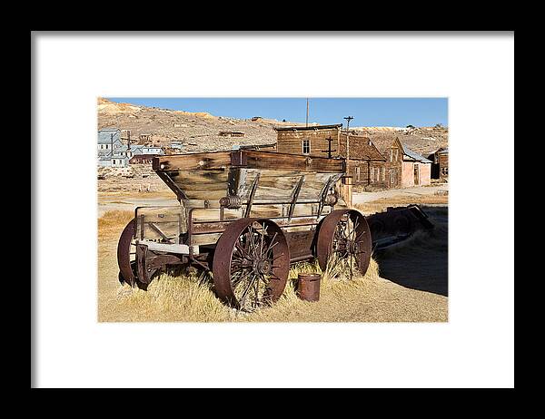 Bodie Framed Print featuring the photograph Ore Wagon by Kathleen Bishop