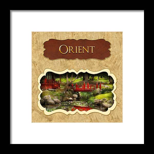 Orient Framed Print featuring the photograph Orient button by Mike Savad