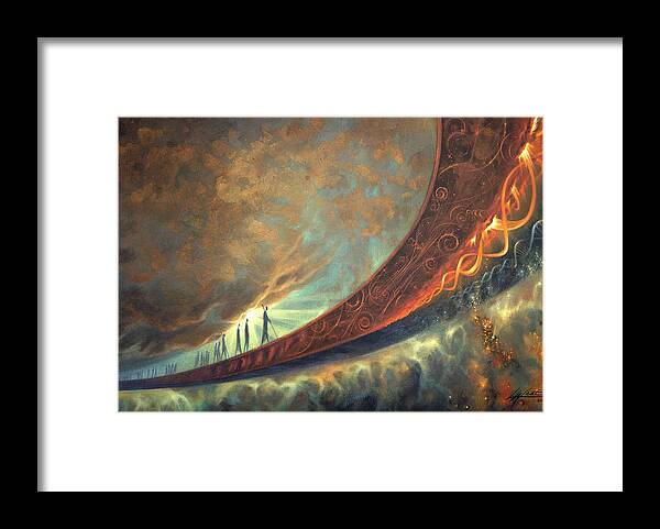 Humanity Framed Print featuring the painting Origins by Lucy West