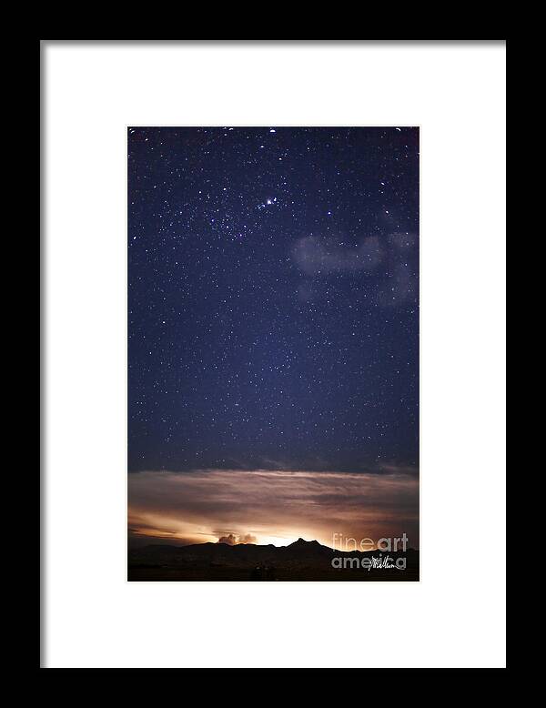 Stars Framed Print featuring the photograph Orion's Fire by Jonathan McCallum