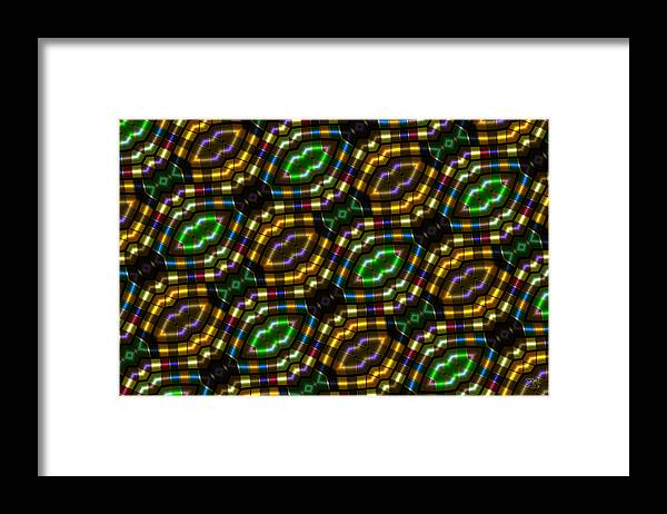 Abstract Framed Print featuring the digital art Osculations by Manny Lorenzo