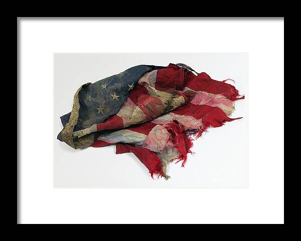 911 Flag Framed Print featuring the digital art Our Flag Was Still There by Jack Ader