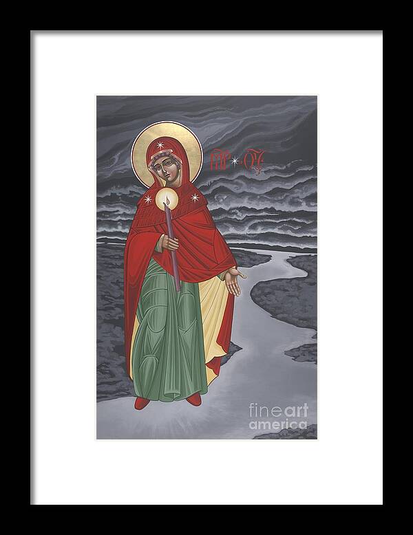Our Lady Of The Lake Framed Print featuring the painting Our Lady of the Lake 201 by William Hart McNichols