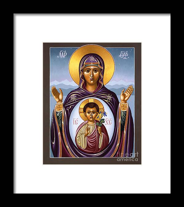 William Hart Mcnichols Framed Print featuring the painting Our Lady of the New Advent Gate of Heaven 003 by William Hart McNichols