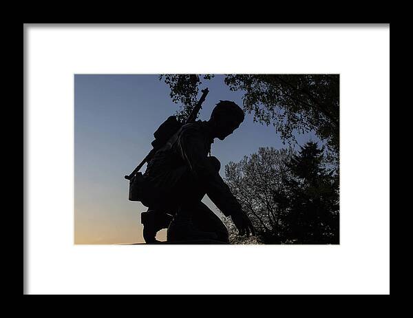 American Soldier Framed Print featuring the photograph Our Soldiers Give so Much by Ron Roberts