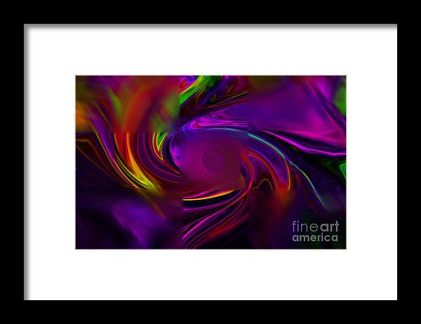 Digital Art Abstract Out Of Focus Framed Print featuring the digital art Out Of Focus by Gayle Price Thomas