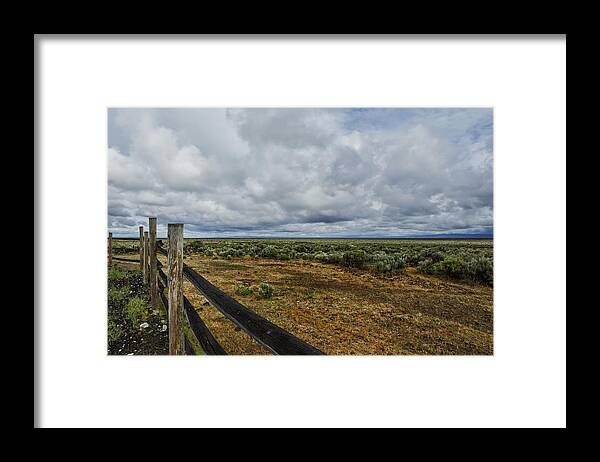 Range Framed Print featuring the photograph Out Yonder by Belinda Greb