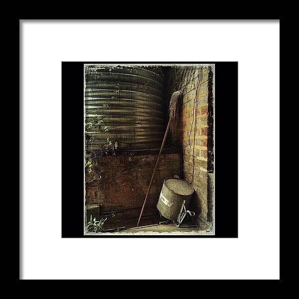 The_avantgardian Framed Print featuring the photograph Outside The Laundry
buda Historic by Julie Hollow