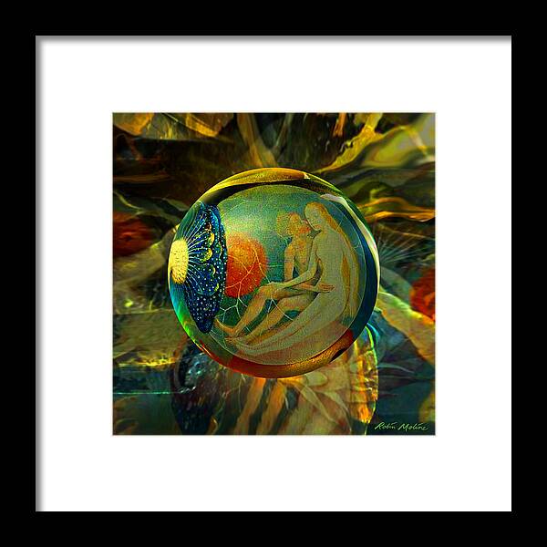  Earthly Delights Framed Print featuring the painting Ovule of Eden by Robin Moline
