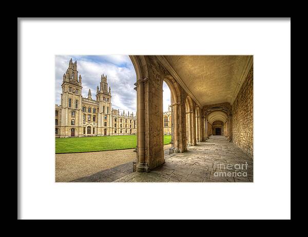 Oxford Framed Print featuring the photograph Oxford University - All Souls College 2.0 by Yhun Suarez