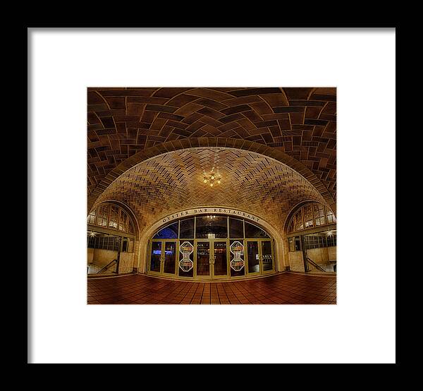 Empire State Framed Print featuring the photograph Oyster Bar by Susan Candelario