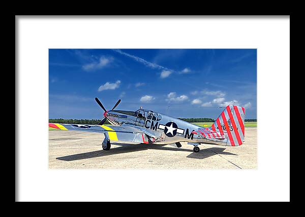 P-51 Mustang Framed Print featuring the photograph P-51 Mustang by Kristia Adams