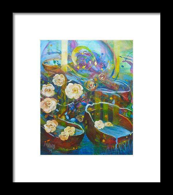 Fantasy Framed Print featuring the painting Beginning by Melanie Lewis