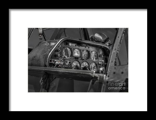 Cockpit Framed Print featuring the photograph P51 Mustang Cockpit by Dale Powell