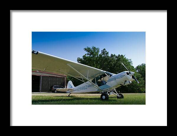 Piper Framed Print featuring the photograph PA-18 Piper Super Cub 001 by Phil And Karen Rispin