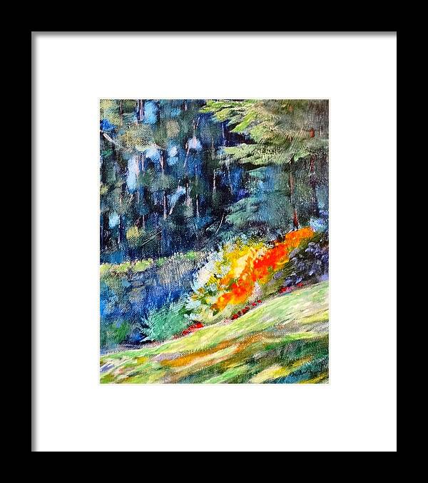 Patterns Framed Print featuring the painting Pacific NW Light #1 by Charles Munn