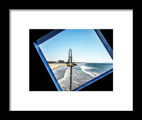 Rebecca Dru Photography Framed Print featuring the photograph Pacific Park at the Santa Monica Pier by Rebecca Dru