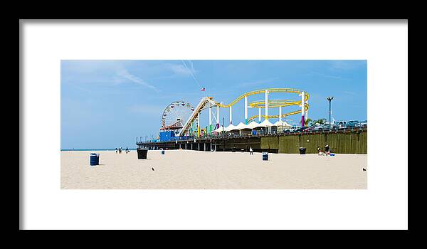 Photography Framed Print featuring the photograph Pacific Park, Santa Monica Pier, Santa by Panoramic Images