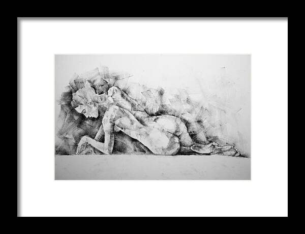 Erotic Framed Print featuring the drawing Page 7 by Dimitar Hristov