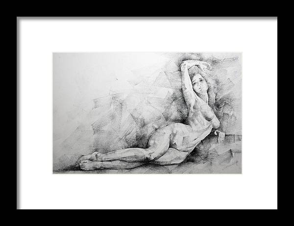 Erotic Framed Print featuring the drawing Page 8 by Dimitar Hristov