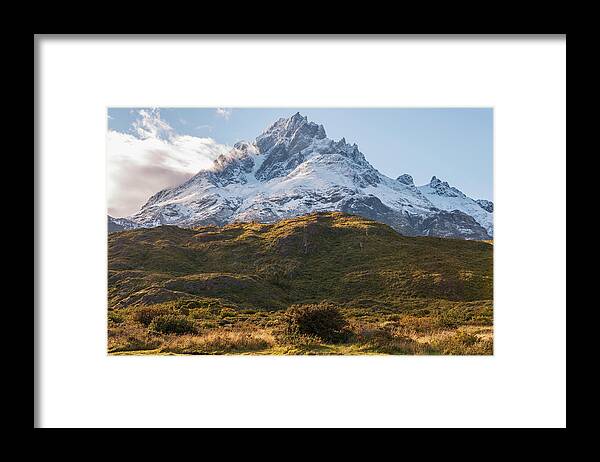 Scenics Framed Print featuring the photograph Paine Grande A Mountain In Torres Del by Robert Brown / Design Pics
