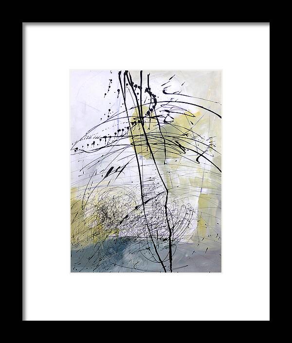  Framed Print featuring the painting Paint Solo 5 by Jane Davies