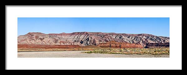 Painted Desert Mountain Framed Print featuring the photograph Painted Desert Mountain by Daniel Hebard