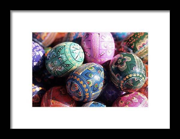 Event Framed Print featuring the photograph Painted Easter Eggs by Holger Leue